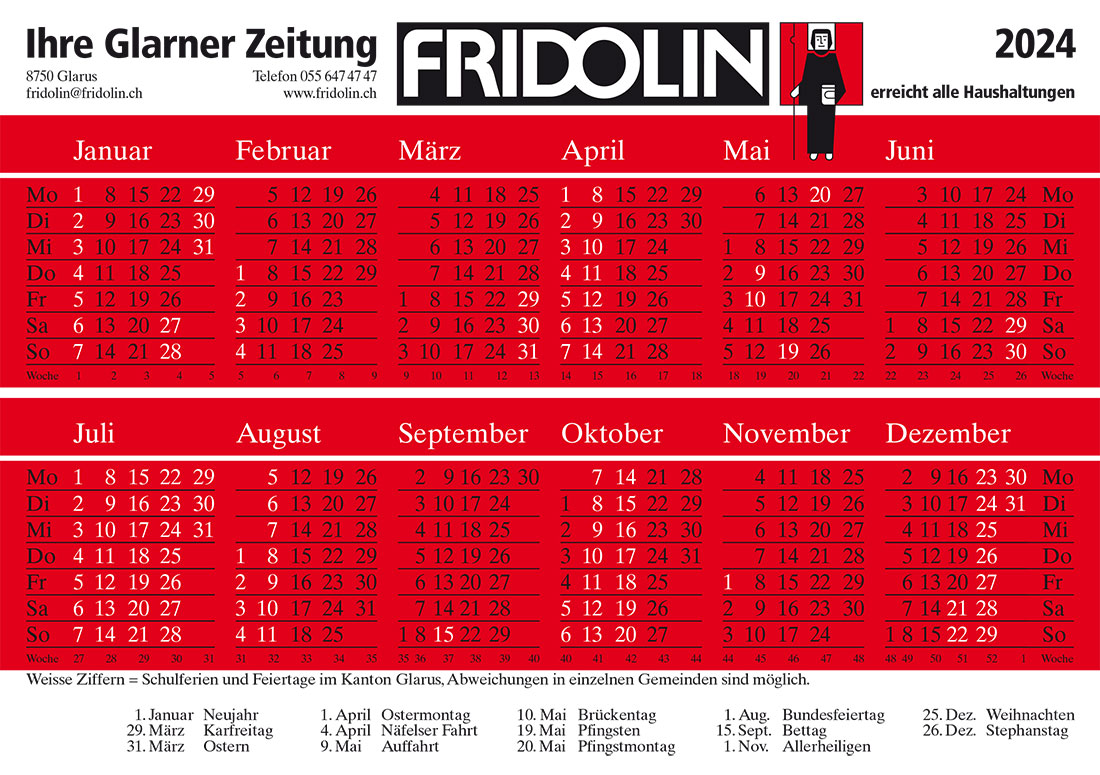 Fridolin Kalender 2023